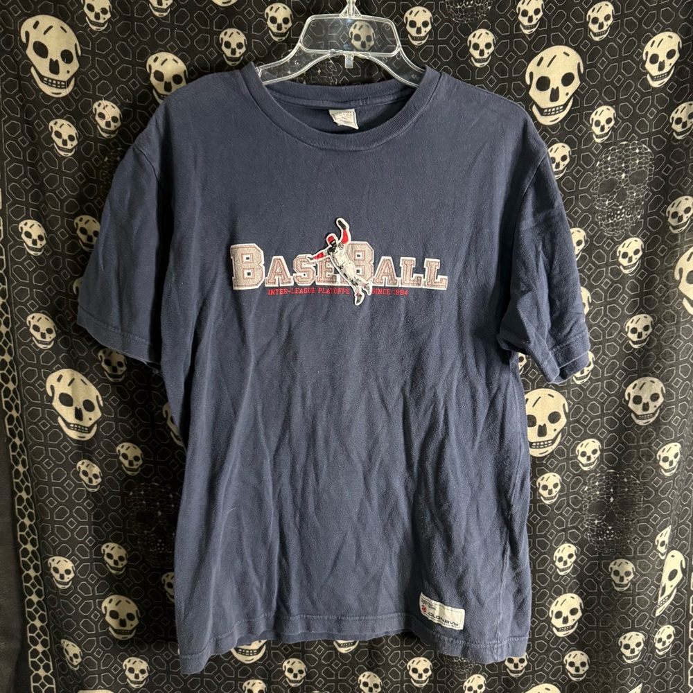 Old Navy Navy Blue Graphic Tee
